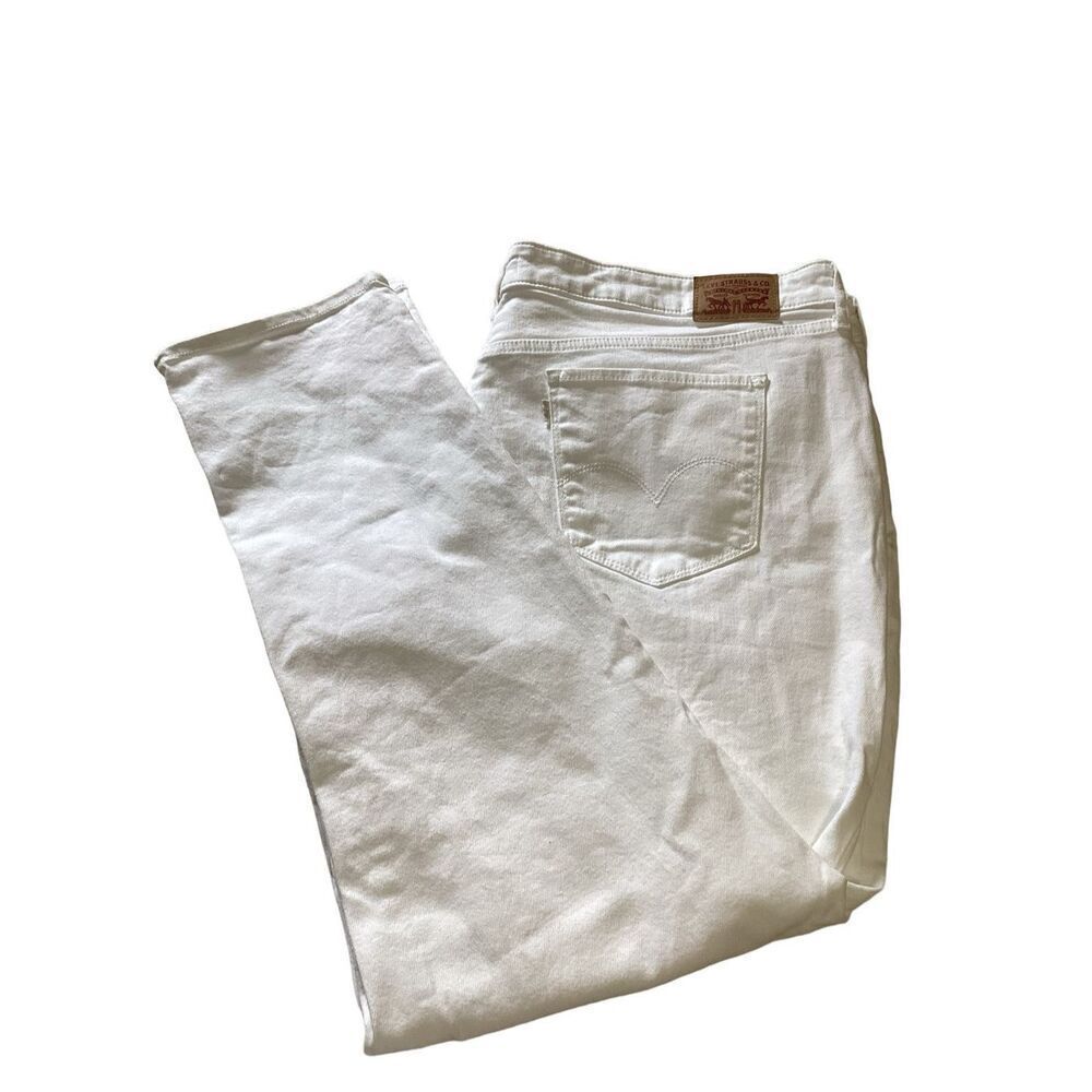 Women’s Levi’s 711 White Skinny Jeans 26W